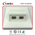 Proveedores de China 1/2/4 Puerto Australia placa de pared cat 6 rj45 caja de montaje en superficie